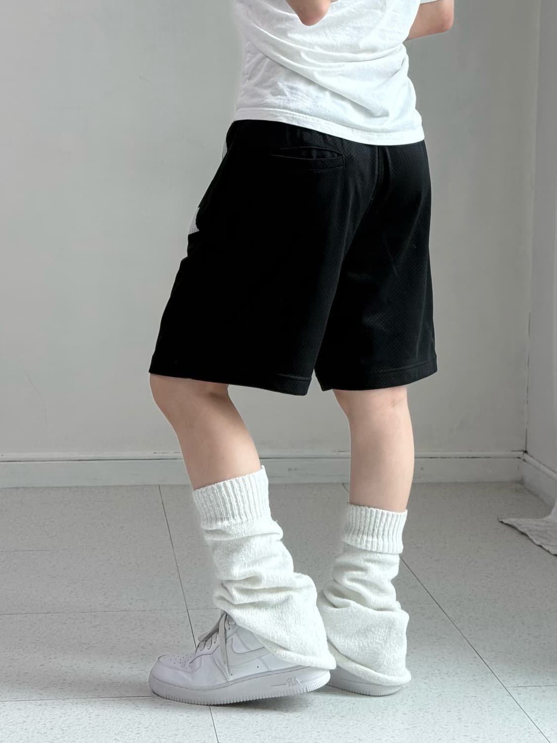 조던 블랙 로고 메쉬 하프 팬츠 상품이미지3