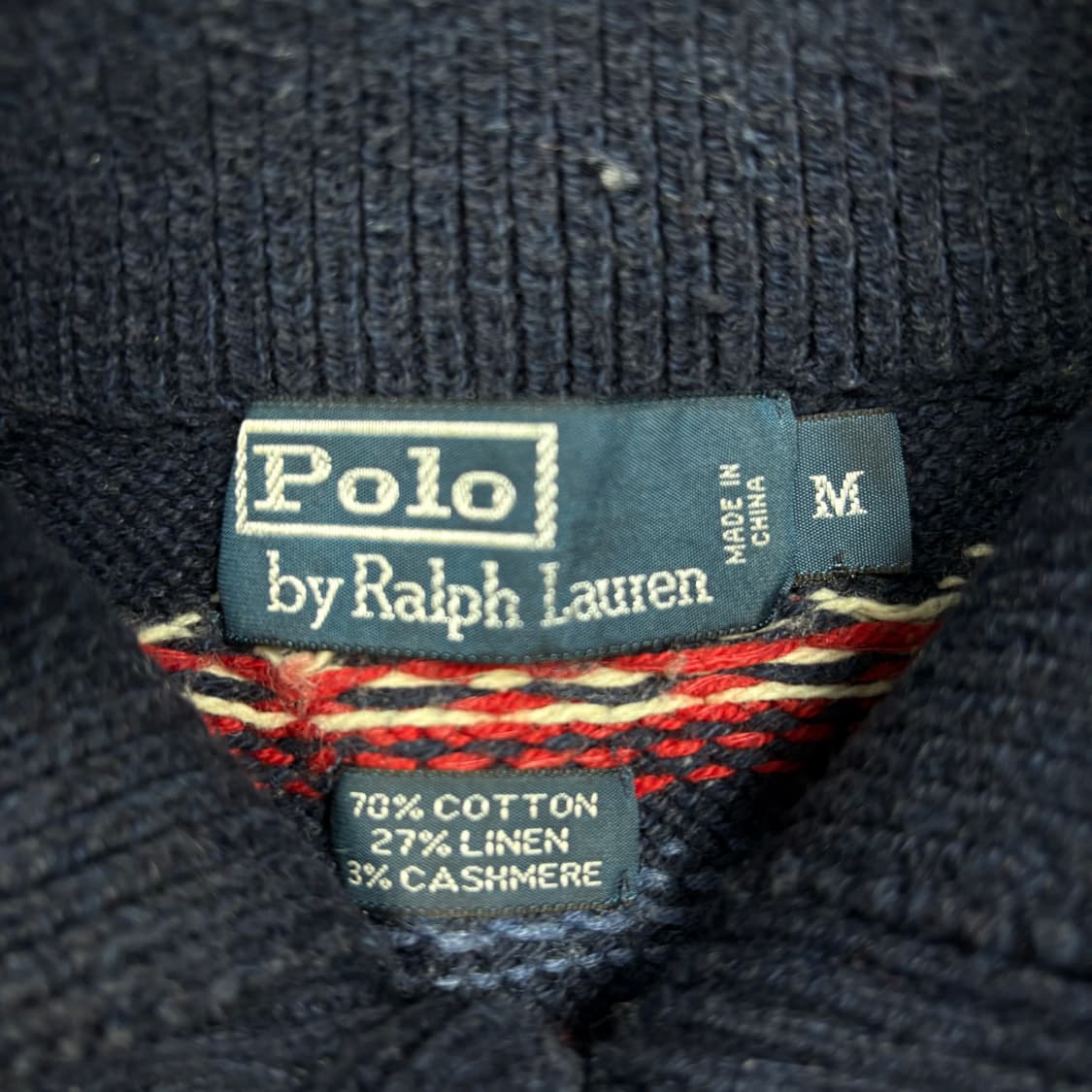 폴로 랄프로렌 90‘s 네이비 하프 버튼 니트 상품이미지3