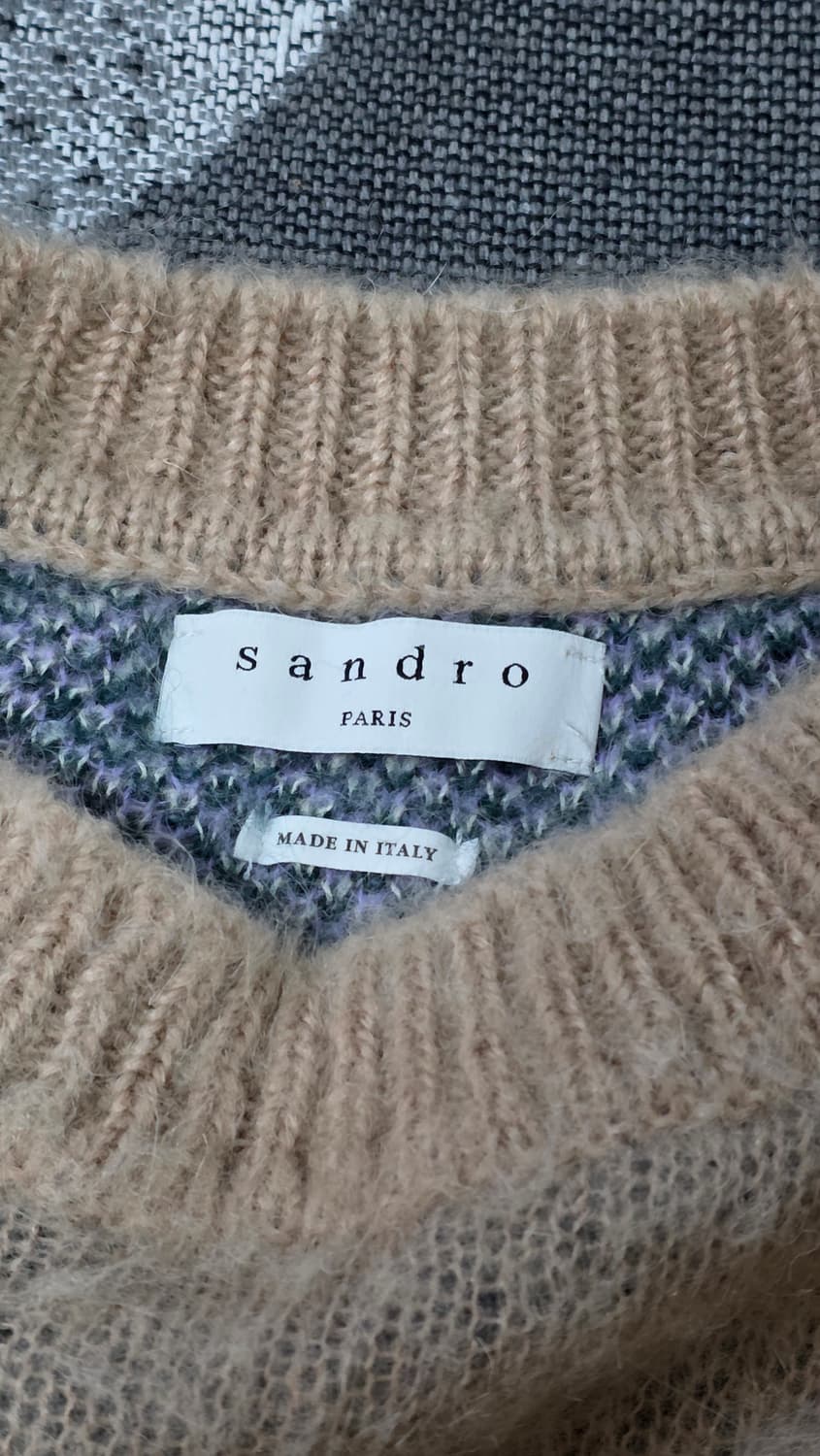 산드로 페이즐리 패턴 모헤어 혼방 스웨터 상품이미지4