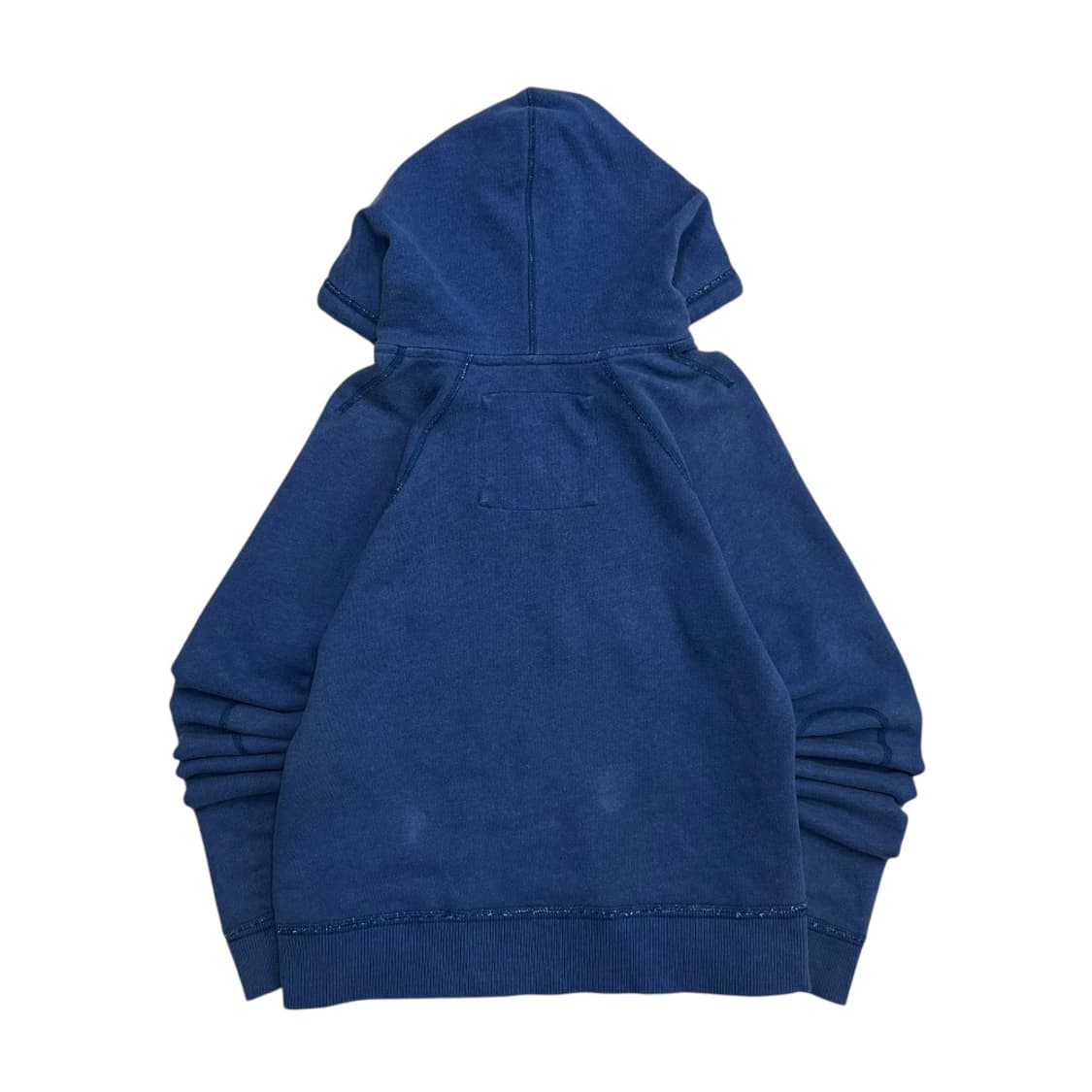 아베크롬비 센터로고 빈티지블루 브이 후드 M 상품이미지3