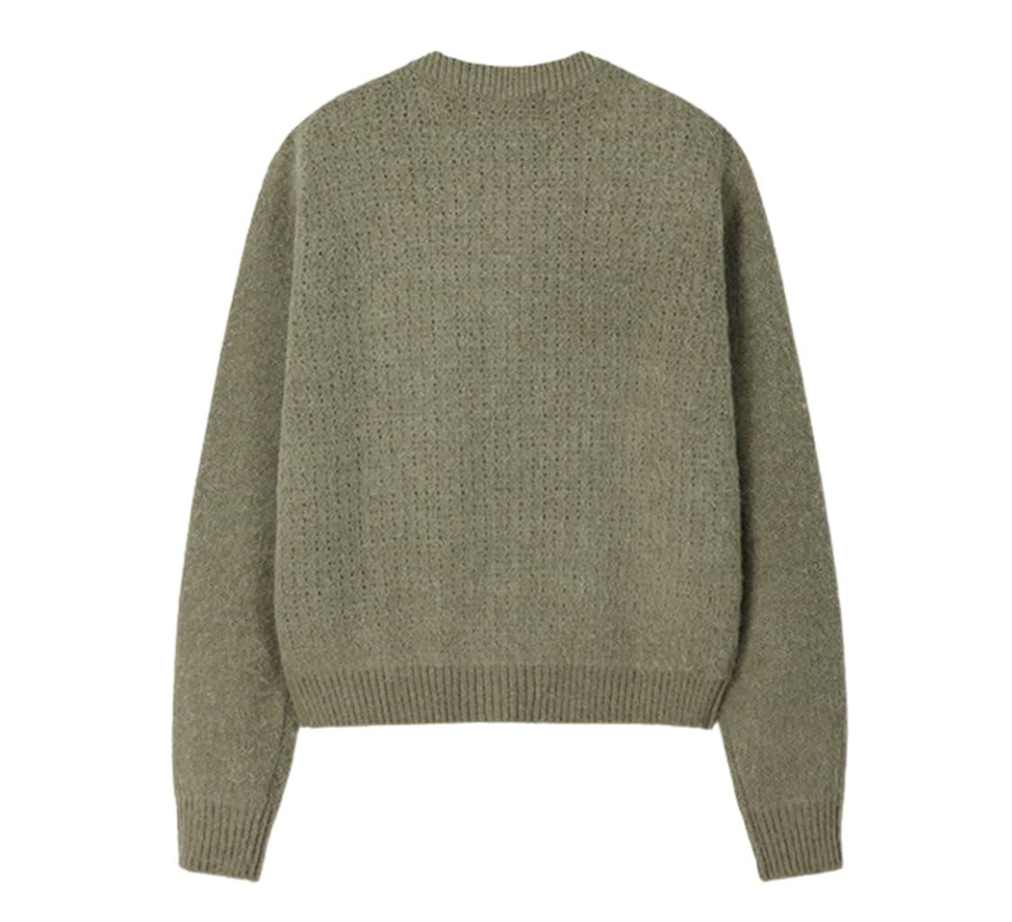 XL]토니 알파카 모헤어 크루넥 가디건 헤지 그린 색상 팝니다 상품이미지2