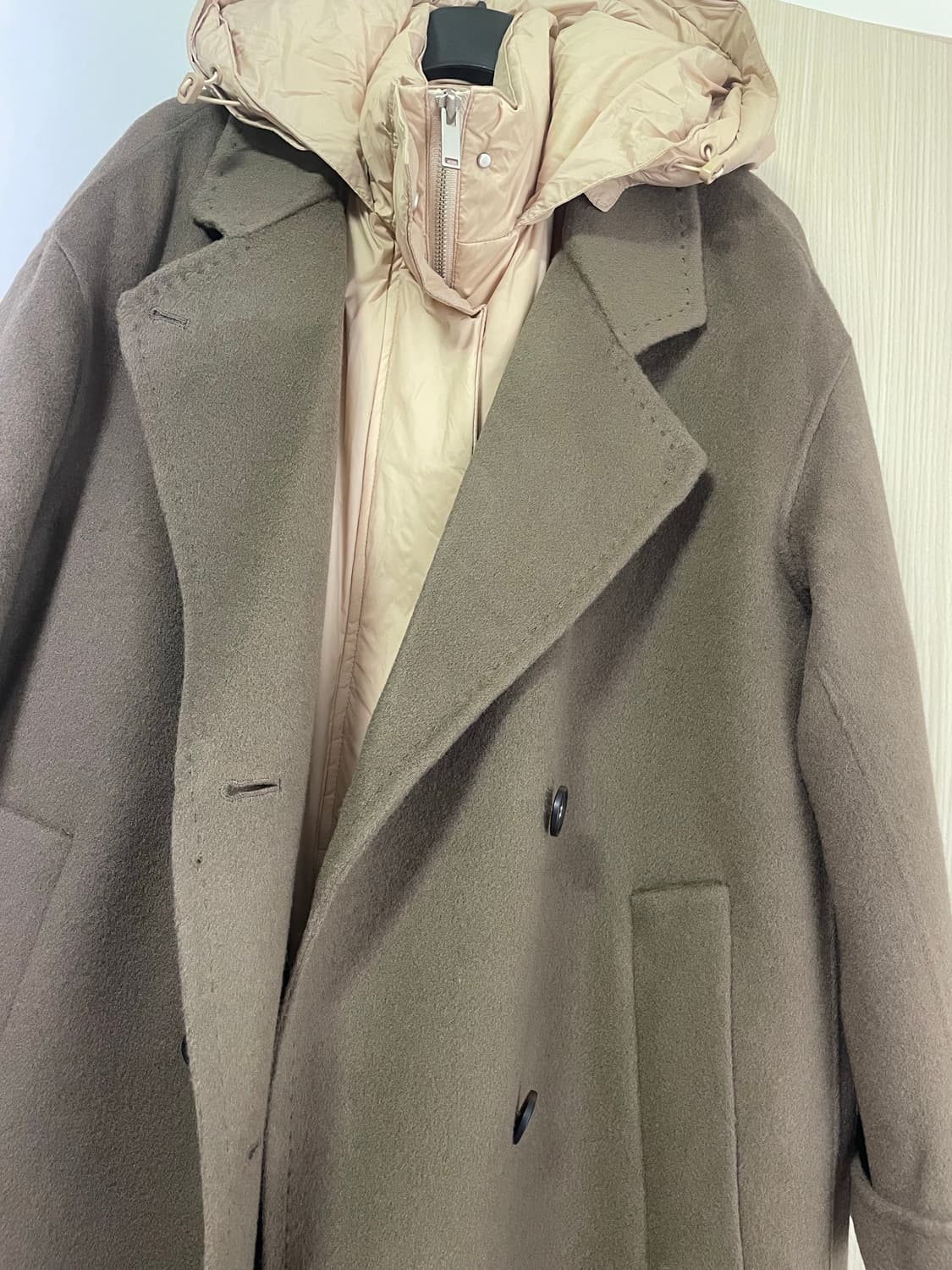 Blue i-d 핸드메이드 코트+패딩조끼 세트 새상품 FREE 상품이미지3