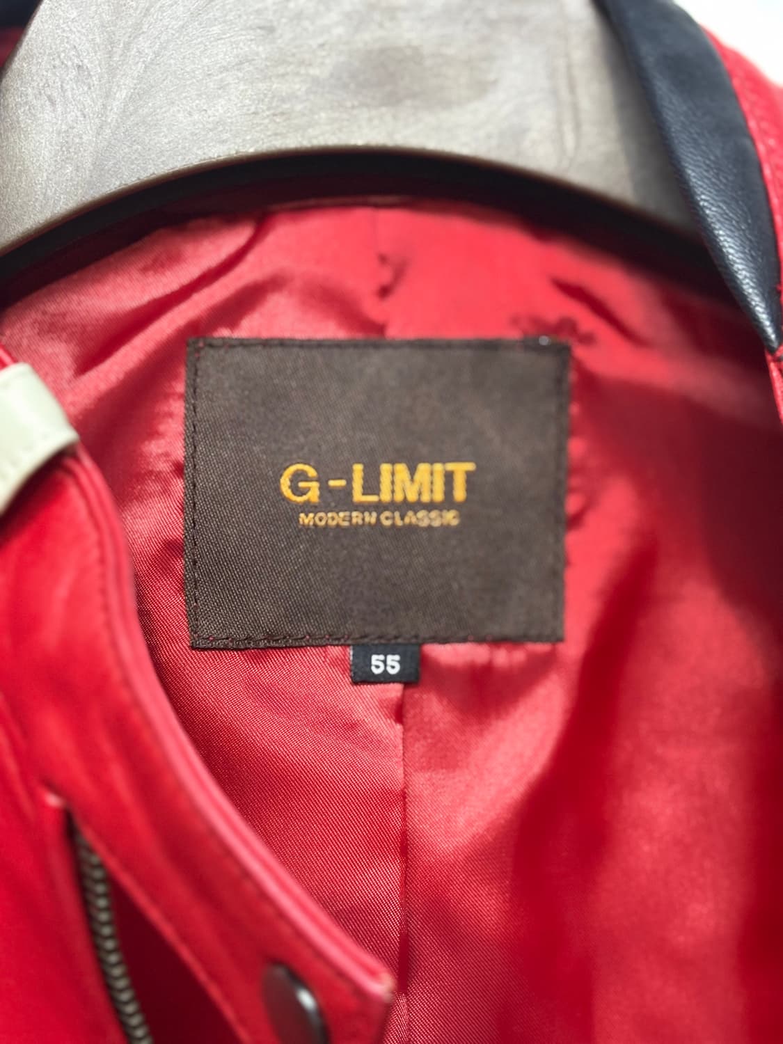 G-Limit 레드 가죽 라이더 자켓 상품이미지6