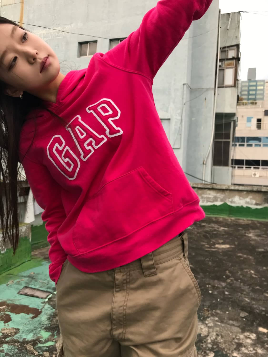 갭 핫핑크 후드티  상품이미지6