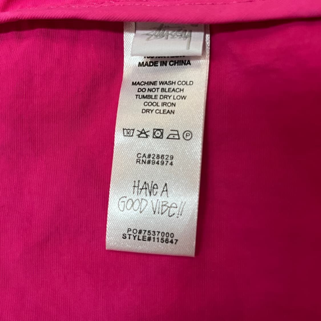 스투시 웨이브 다이 비치쉘 자켓 푸시아 M사이즈 상품이미지5