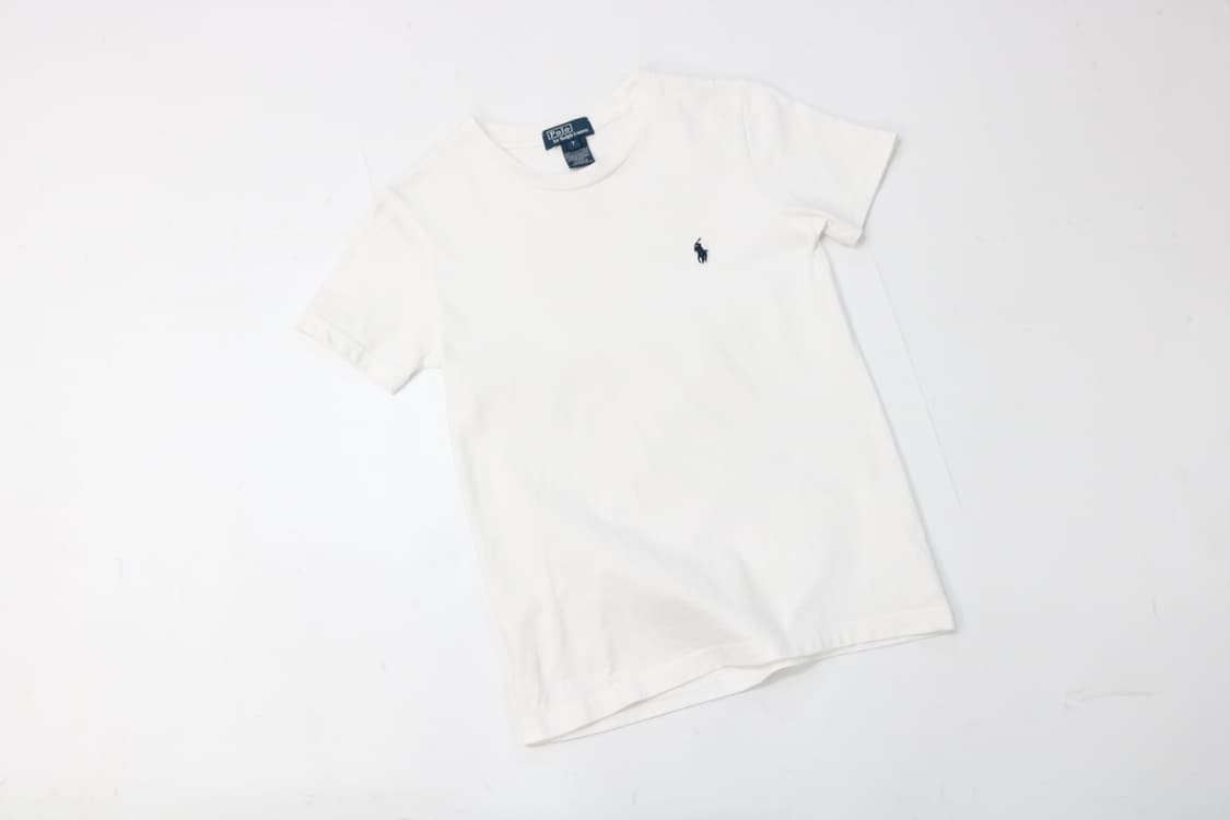 폴로 랄프로렌 베이직 네이비 포니 화이트 반팔티셔츠 상품이미지2