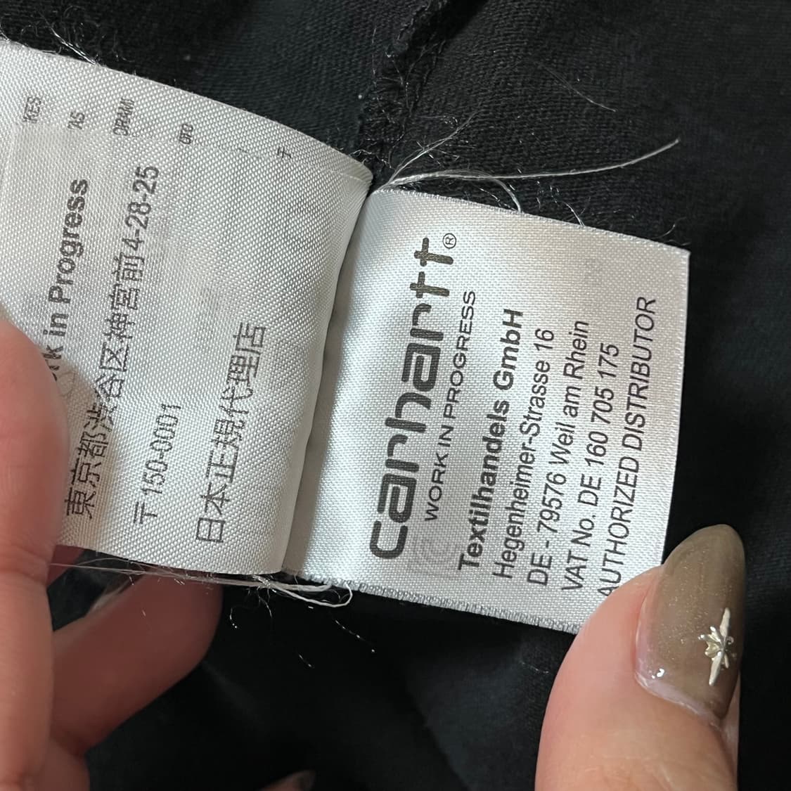 [정품] 칼하트 블랙 뒷빅로고 긴팔티 [ 실확 ] 상품이미지5