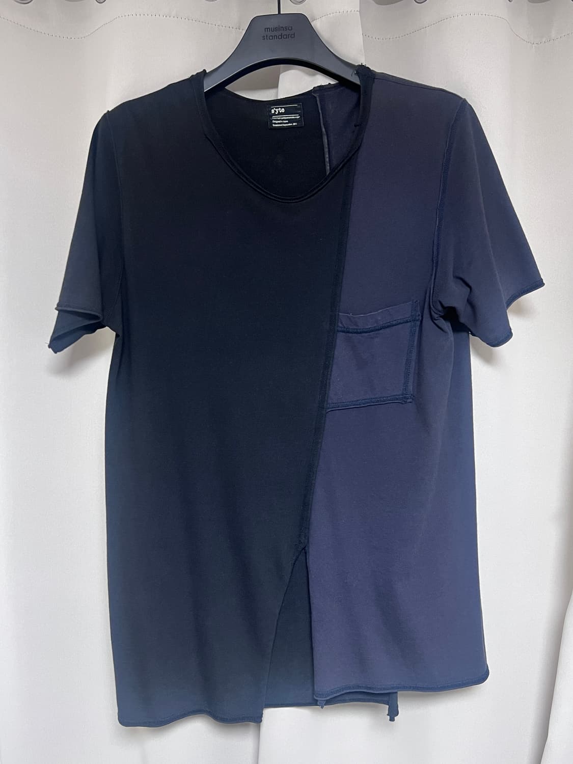 yohji yamamoto unbalance cut out tshirts 상품이미지1