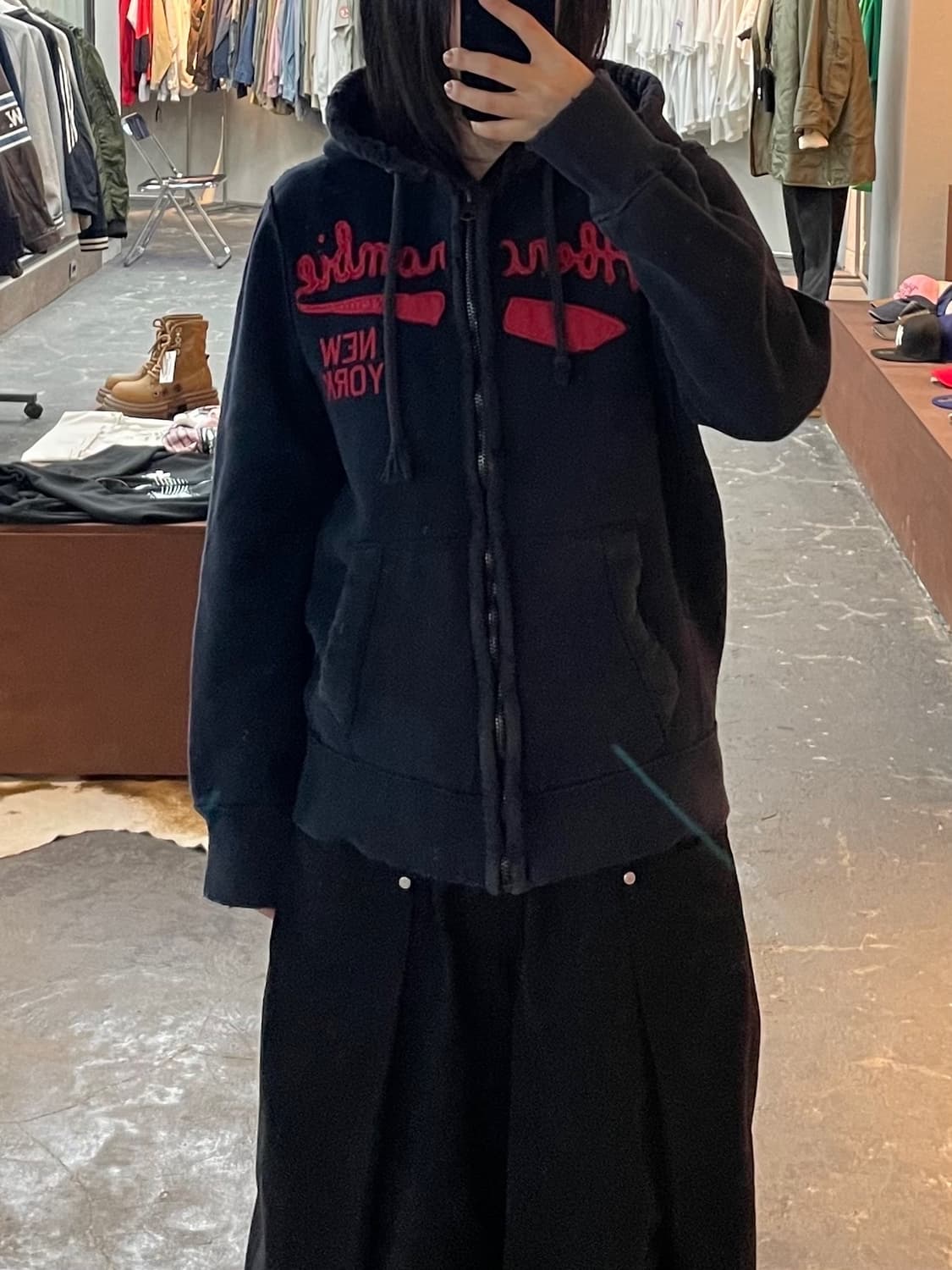 아베크롬비 빅로고 네이비 후드집업 H1658 상품이미지1