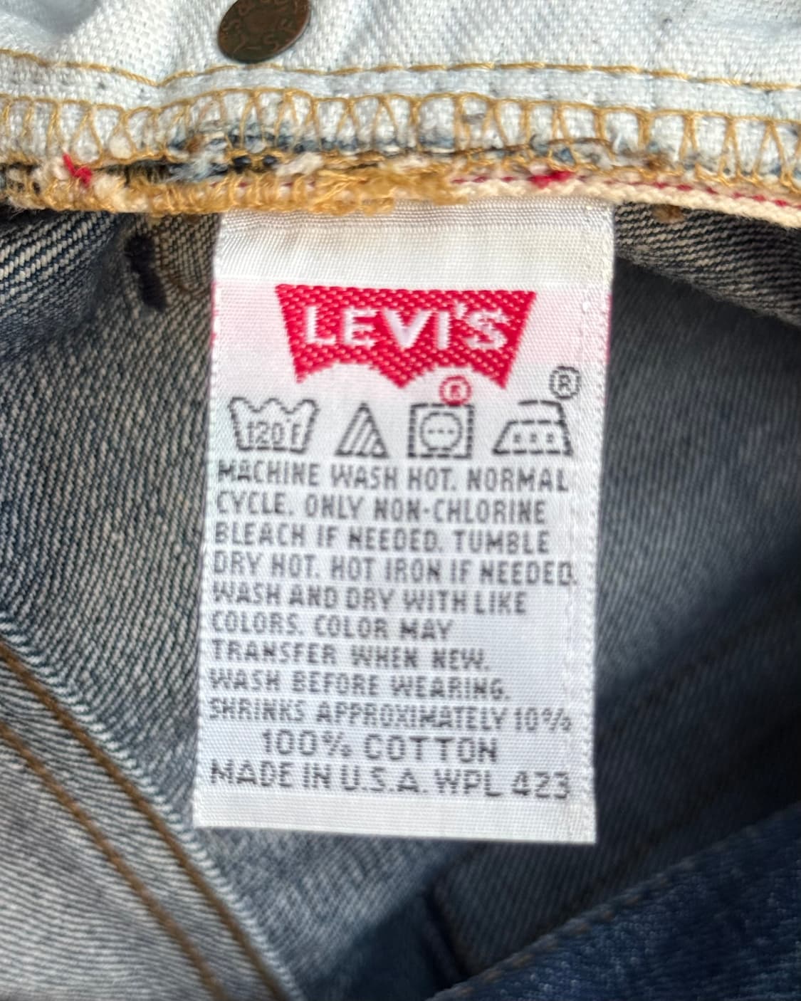 Levi's 501xx 90s USA selvedge BIG E 데님팬츠 상품이미지9