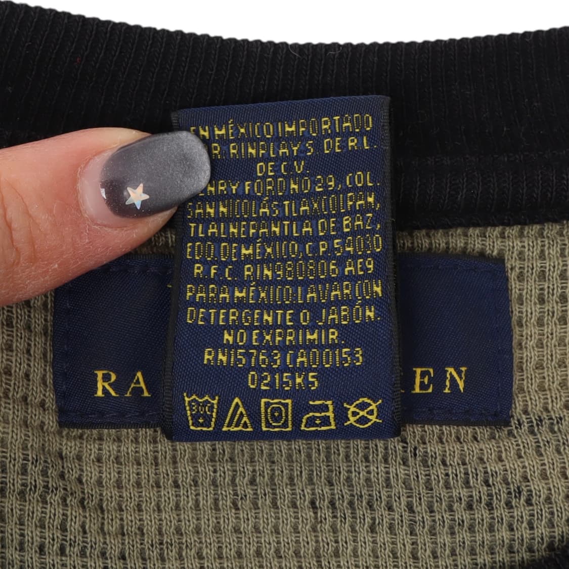 폴로 랄프로렌 카키 카모 와플 롱슬리브 상품이미지9