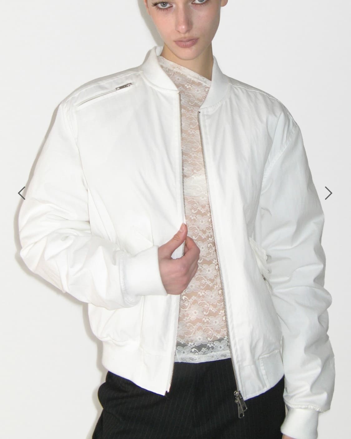 썬번프로젝트 Over Fit Shirring Bomber Jacket 상품이미지1