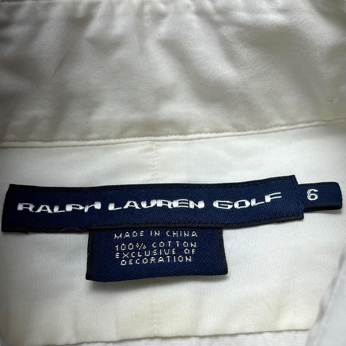 폴로 코튼 화이트 히든 버튼 셔츠 상품이미지5