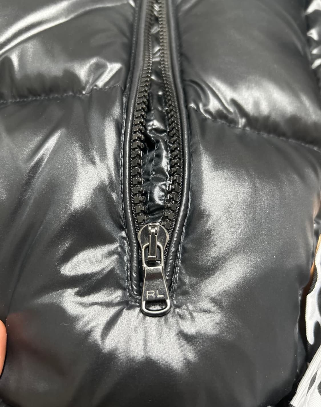 폴로 유광패딩 L size 상품이미지2