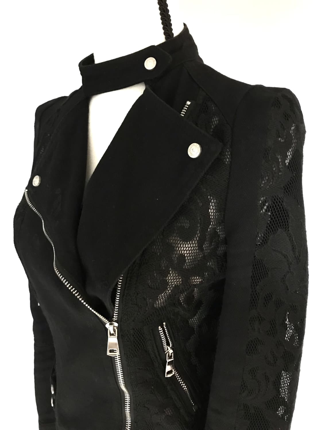 Shalang Lace Paneled Cotton Jacket 상품이미지2