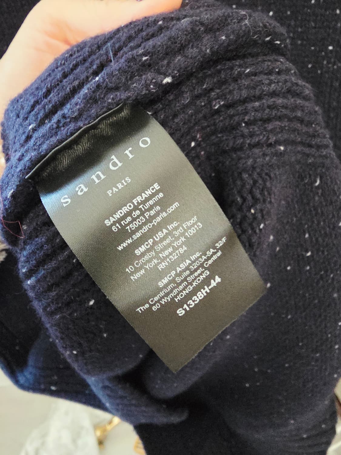 산드로 네이비 니트 베스트 조끼 Sandro 상품이미지6