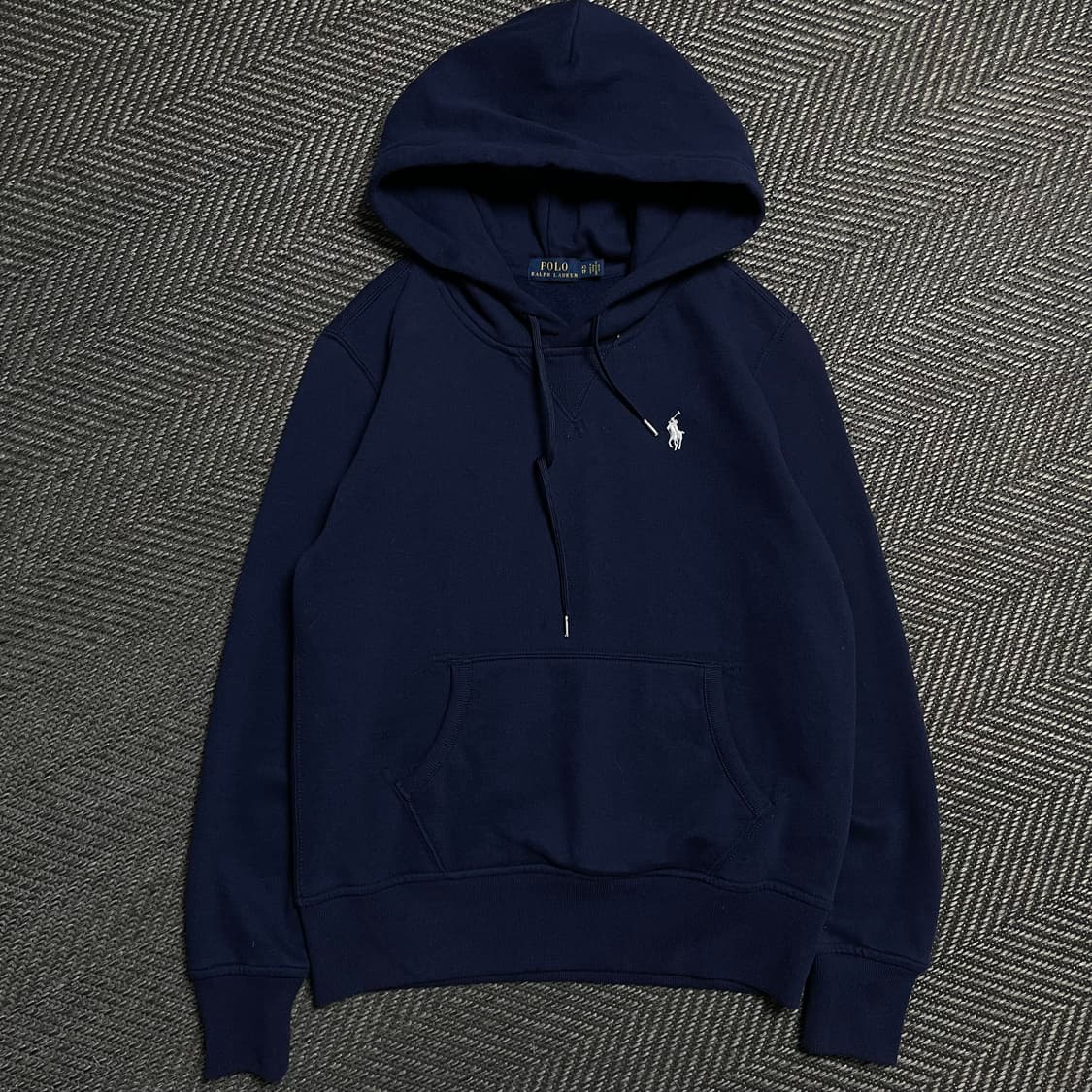 폴로 랄프로렌 우먼스 화이트 포니 후드 티셔츠 네이비y 5109 상품이미지2