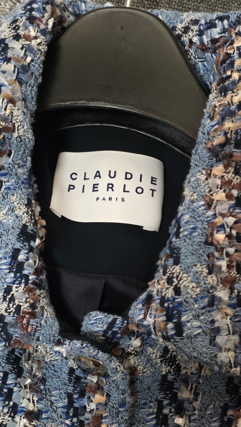 끌로디피에로 실버버튼 트위드 자켓 상품이미지6