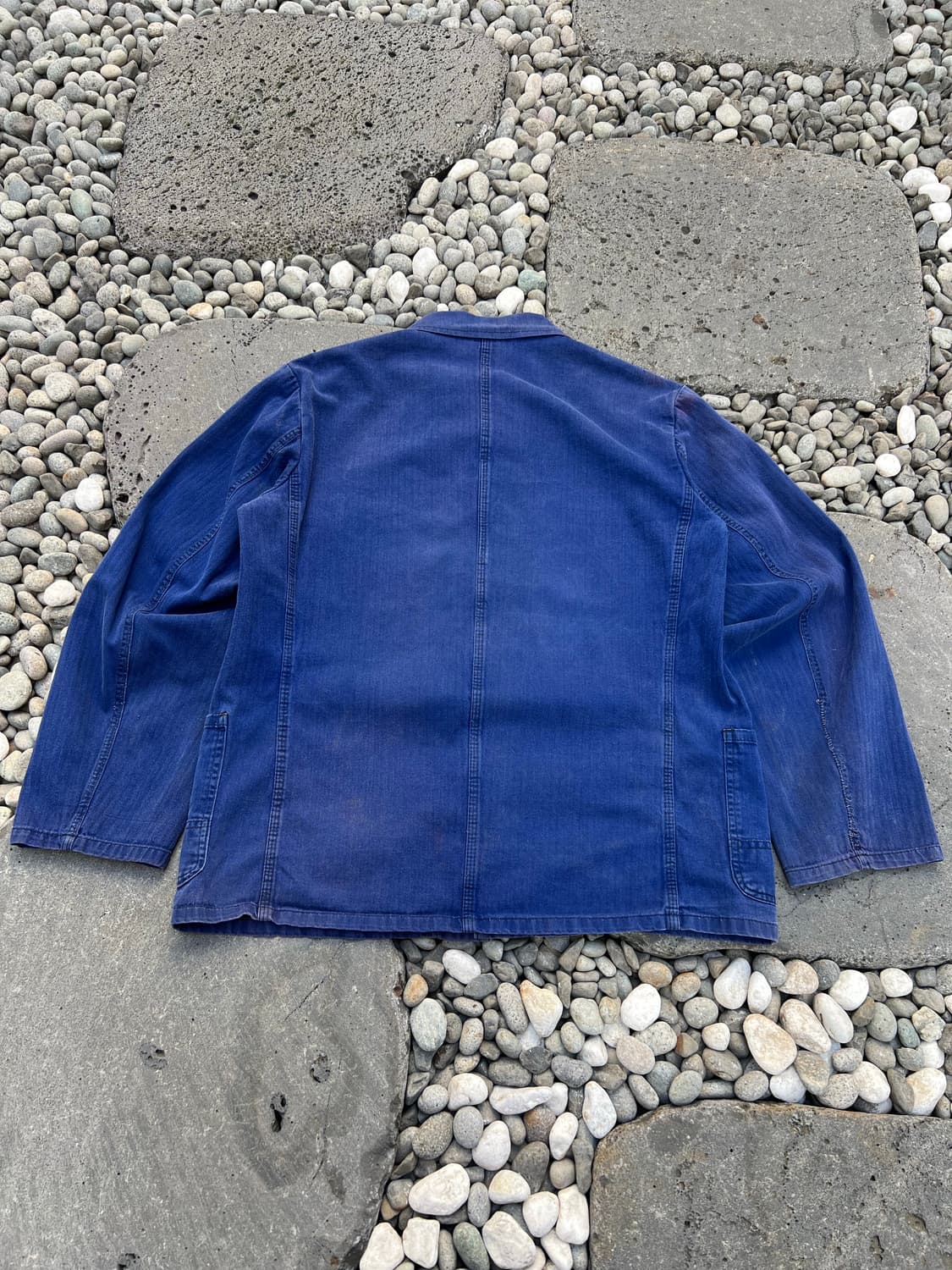 HARD FADED OLD VINTAGE HBT 헤링본트윌 프렌치워크자켓 상품이미지2