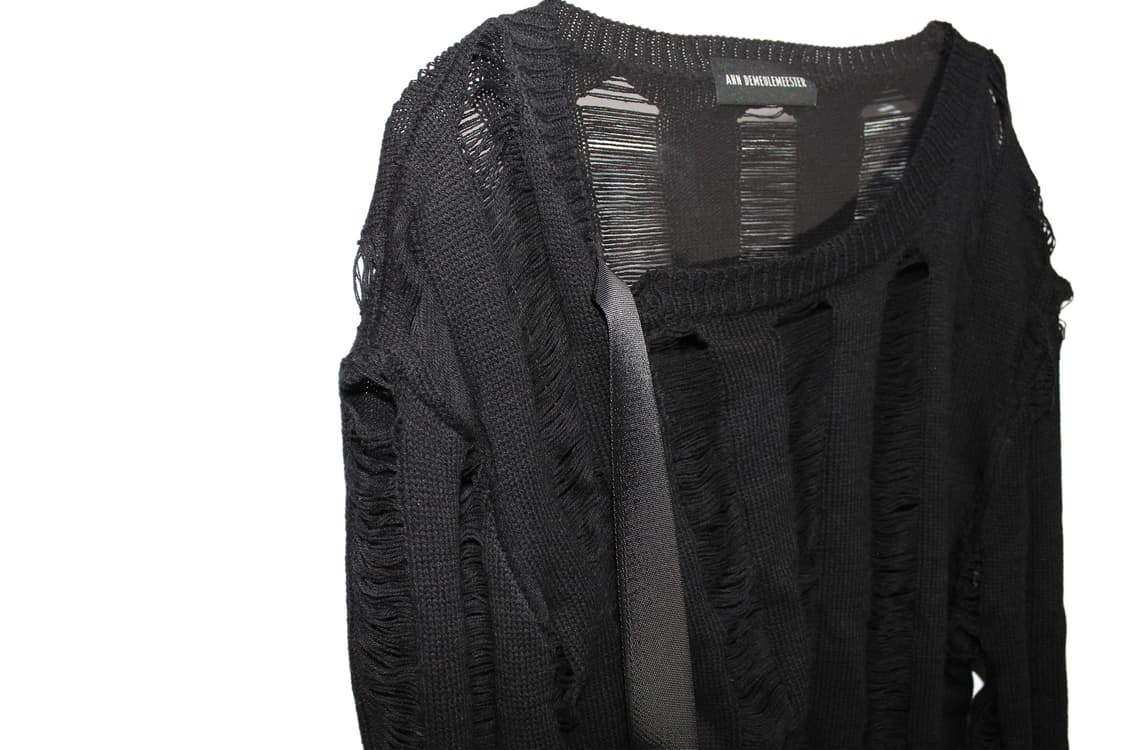 Ann Demeulemeester 앤드뮐미스터 디스트로이드 니트탑 상품이미지2