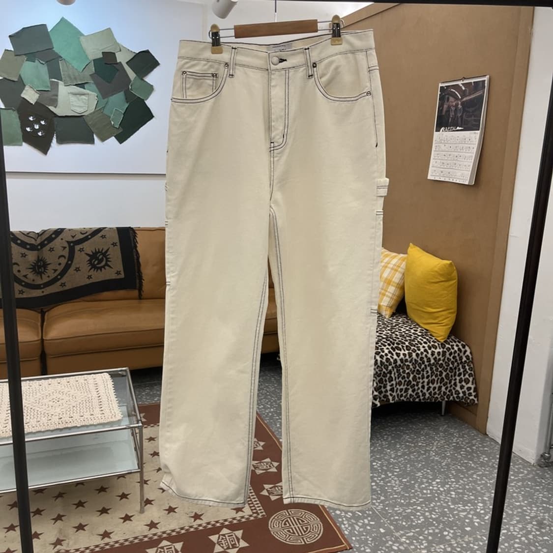 비바스튜디오 빈티지 카펜터 스케치라인 코튼팬츠 M C10001 상품이미지3