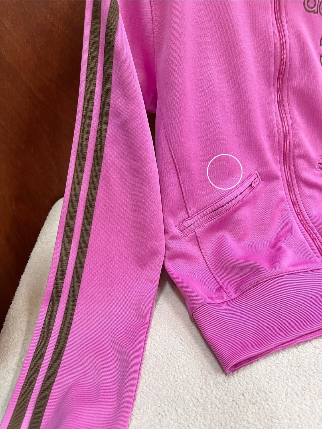 00s ADIDAS 아디다스 파이어버드 트랙탑 핑크&브라운 상품이미지9