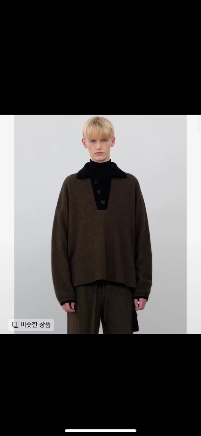 우마뭉 블루 폭스 믹스 칼라 니트 taiga 브라운 m 상품이미지1