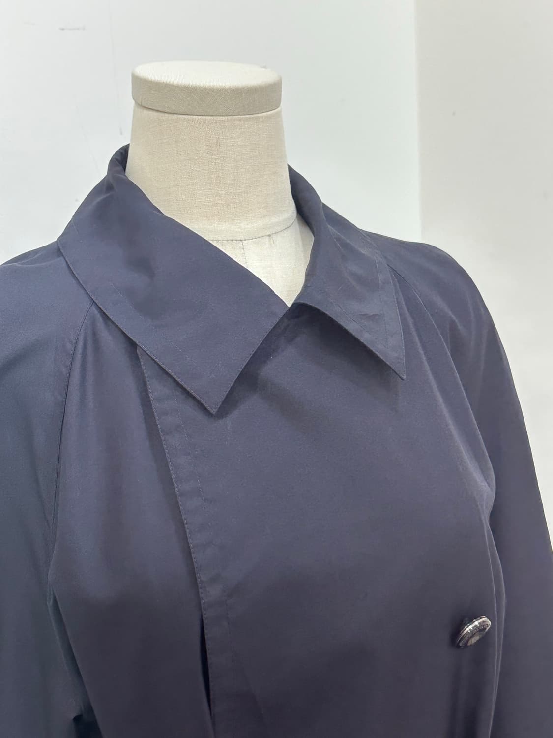 꾸레쥬 실크 더블 트렌치 상품이미지7