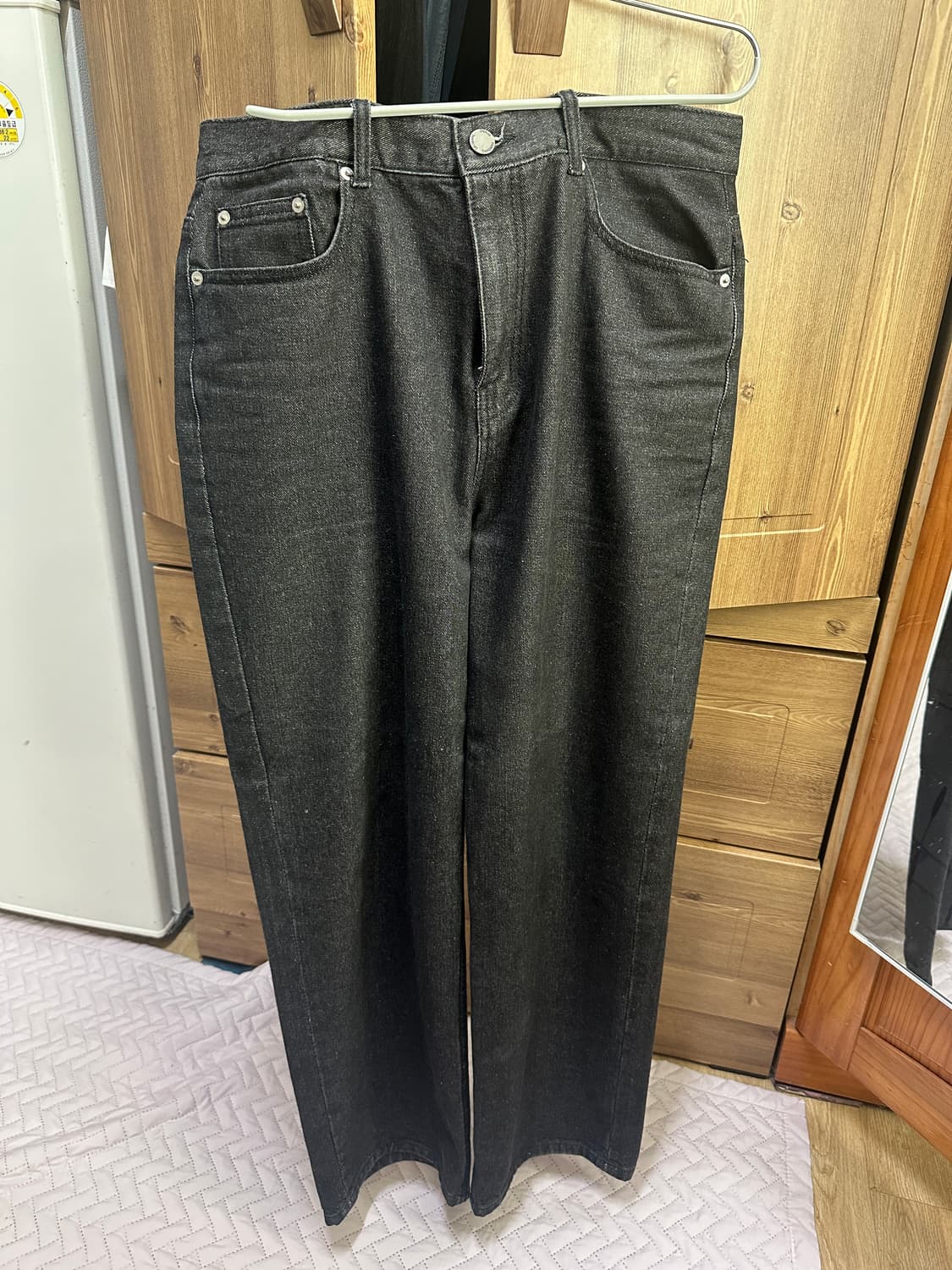 아워데이즈X오정규 스트레이트 데님 블랙 xl 상품이미지3