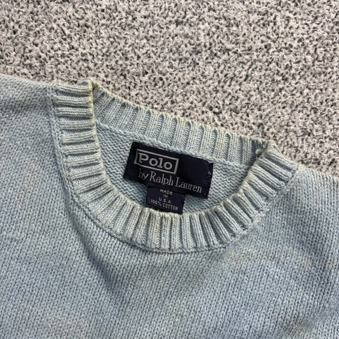 실측 폴로 남성 긴팔 니트(오염) 0409J 상품이미지2