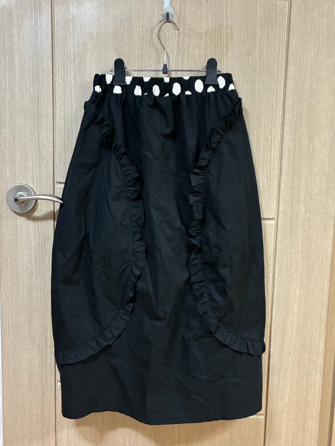 프릴 도트 밴딩 스커트 상품이미지3