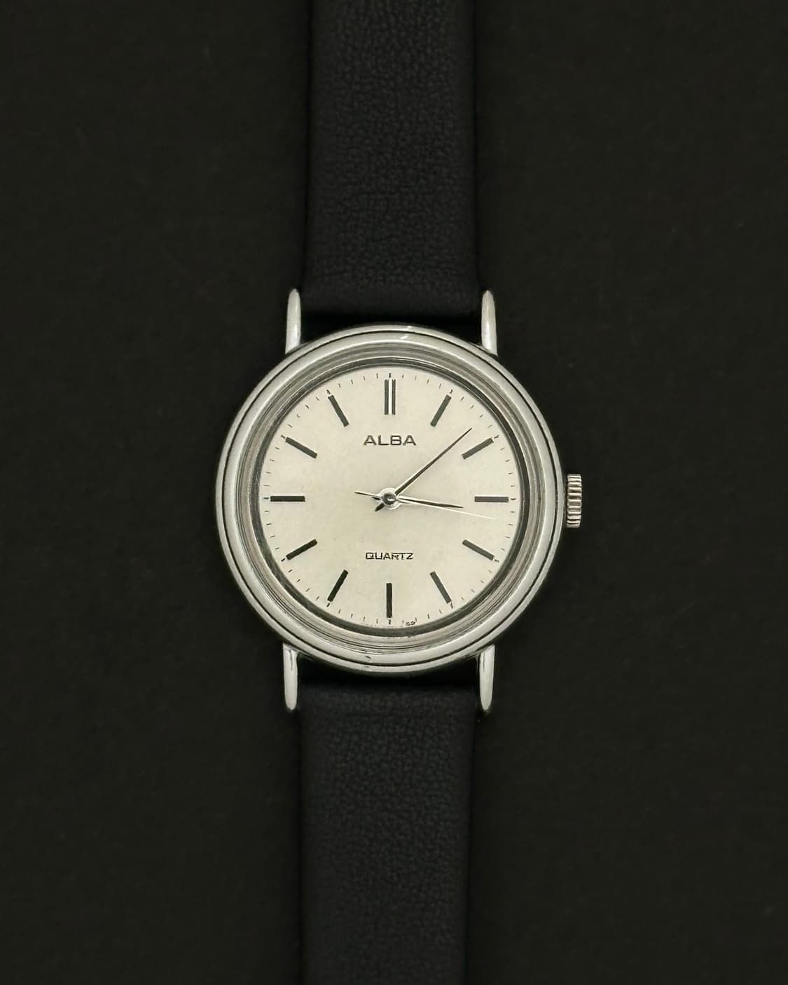 세이코 알바 라운드 실버 케이스 쿼츠 시계 상품이미지3