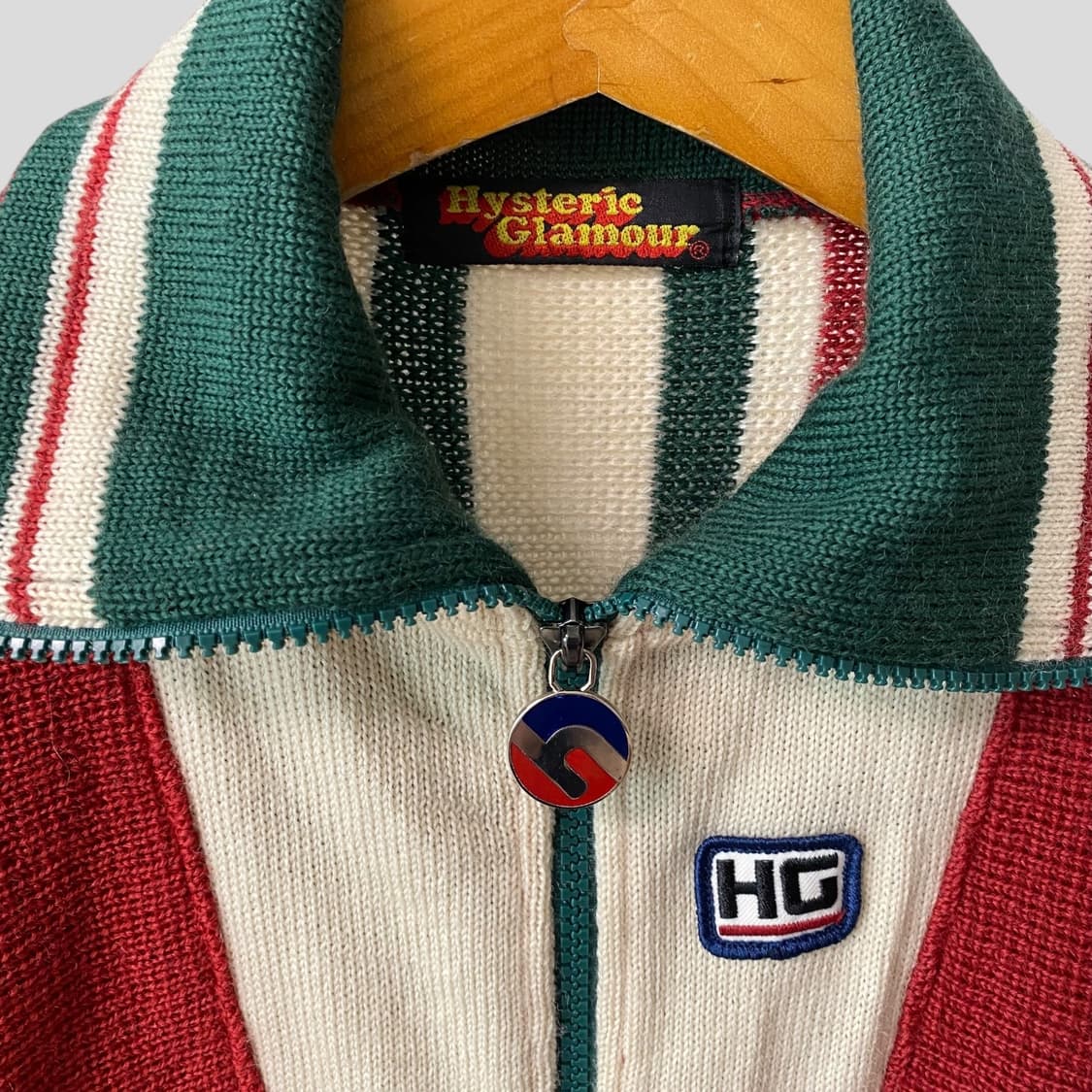 (여성F)히스테릭글래머 울 니트 집업 상품이미지3