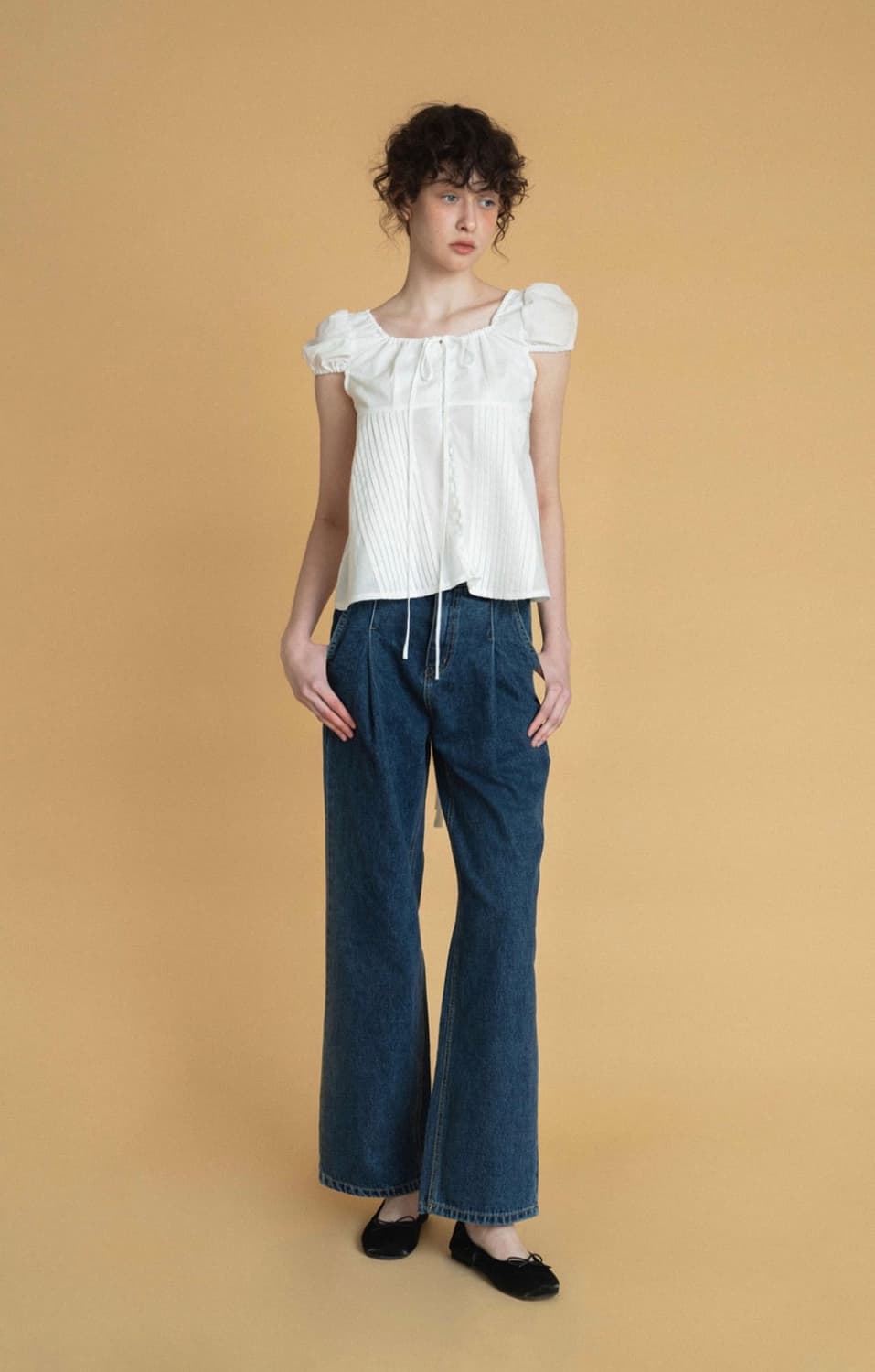 위드아웃썸머- montana blouse ivory 상품이미지2