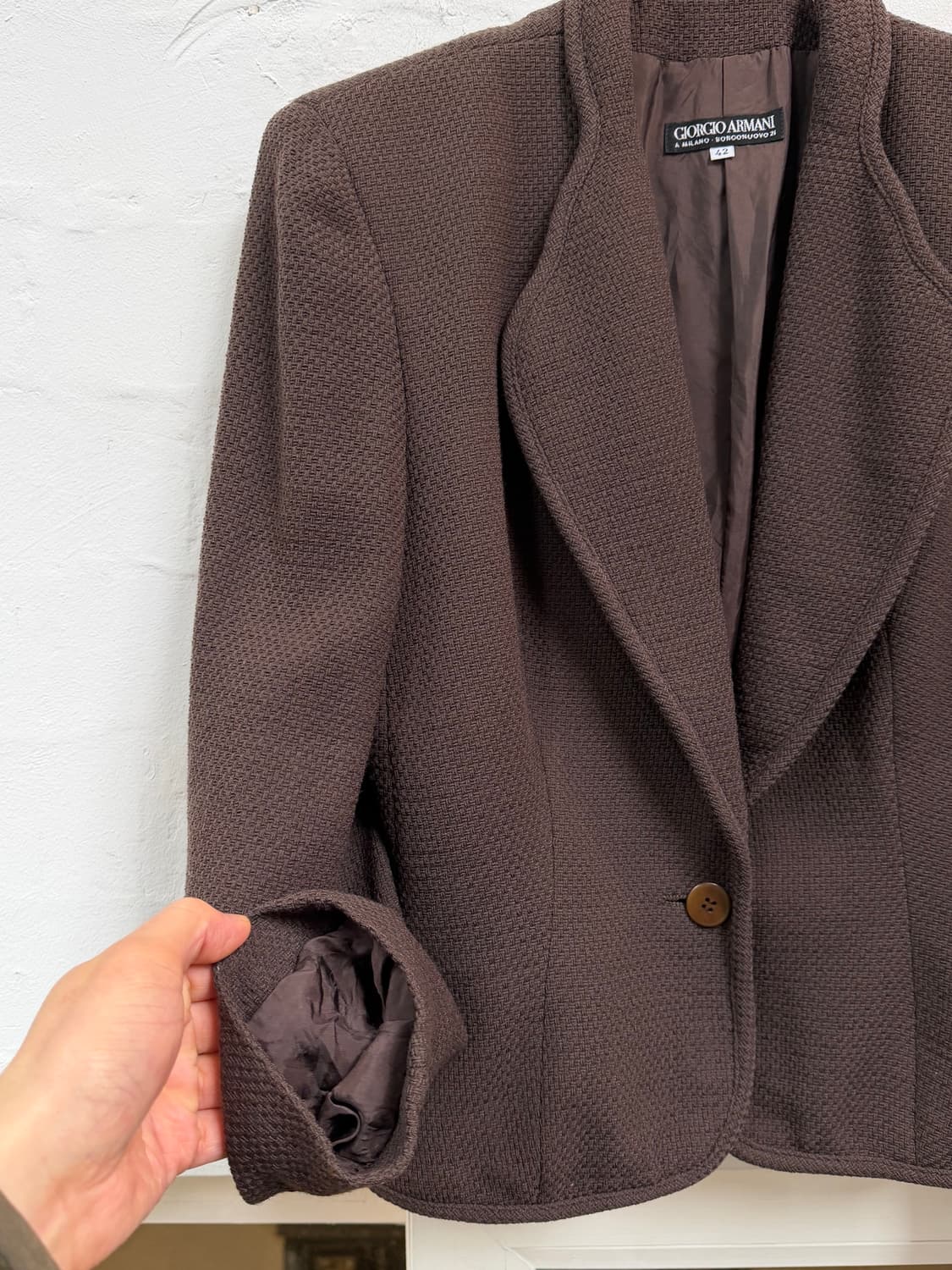 Giorgio Armani 우먼 브라운 자켓 42 상품이미지4