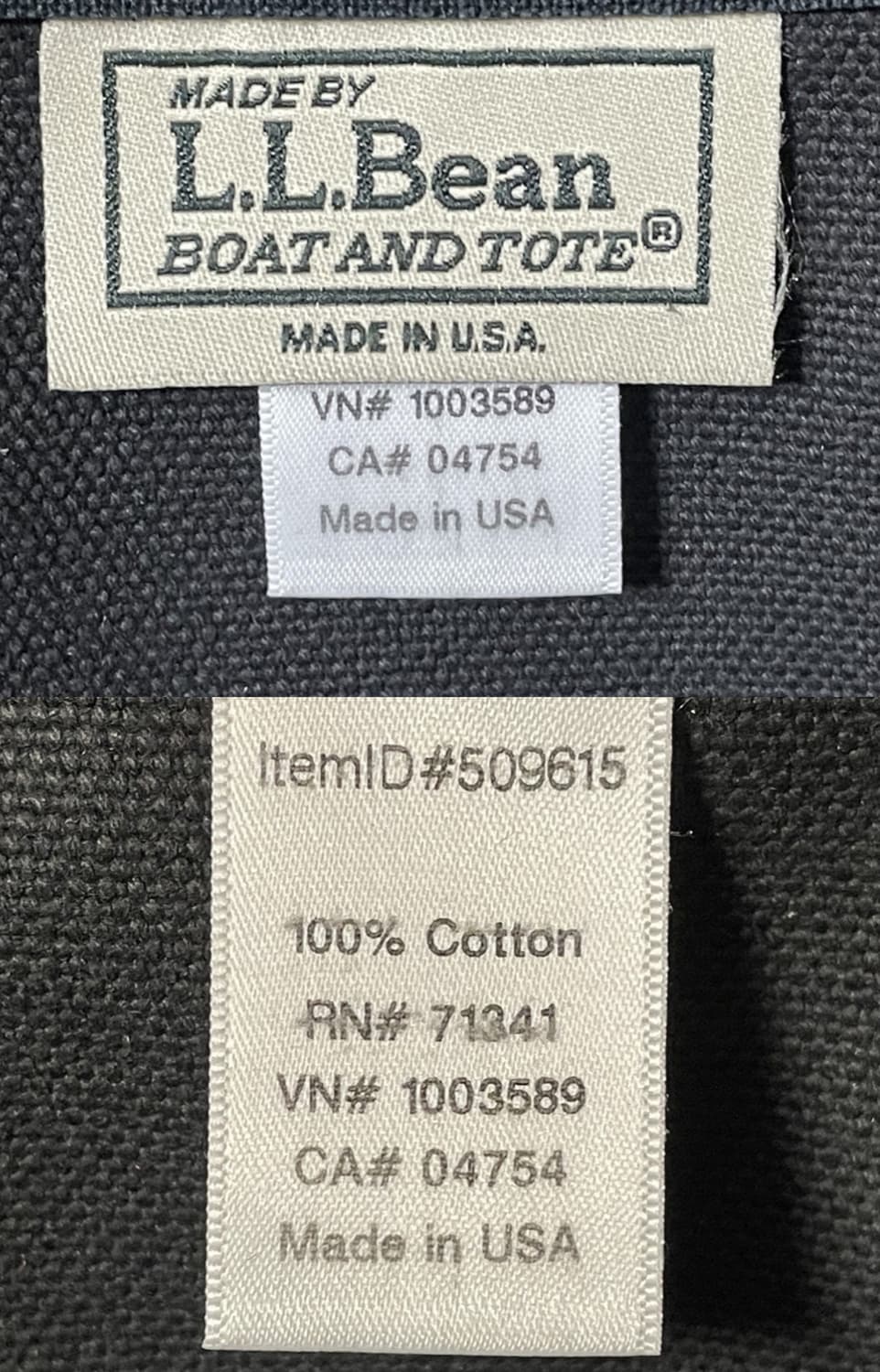 L.L. Bean 보트&캔버스 토트백(USA) 블랙 상품이미지5