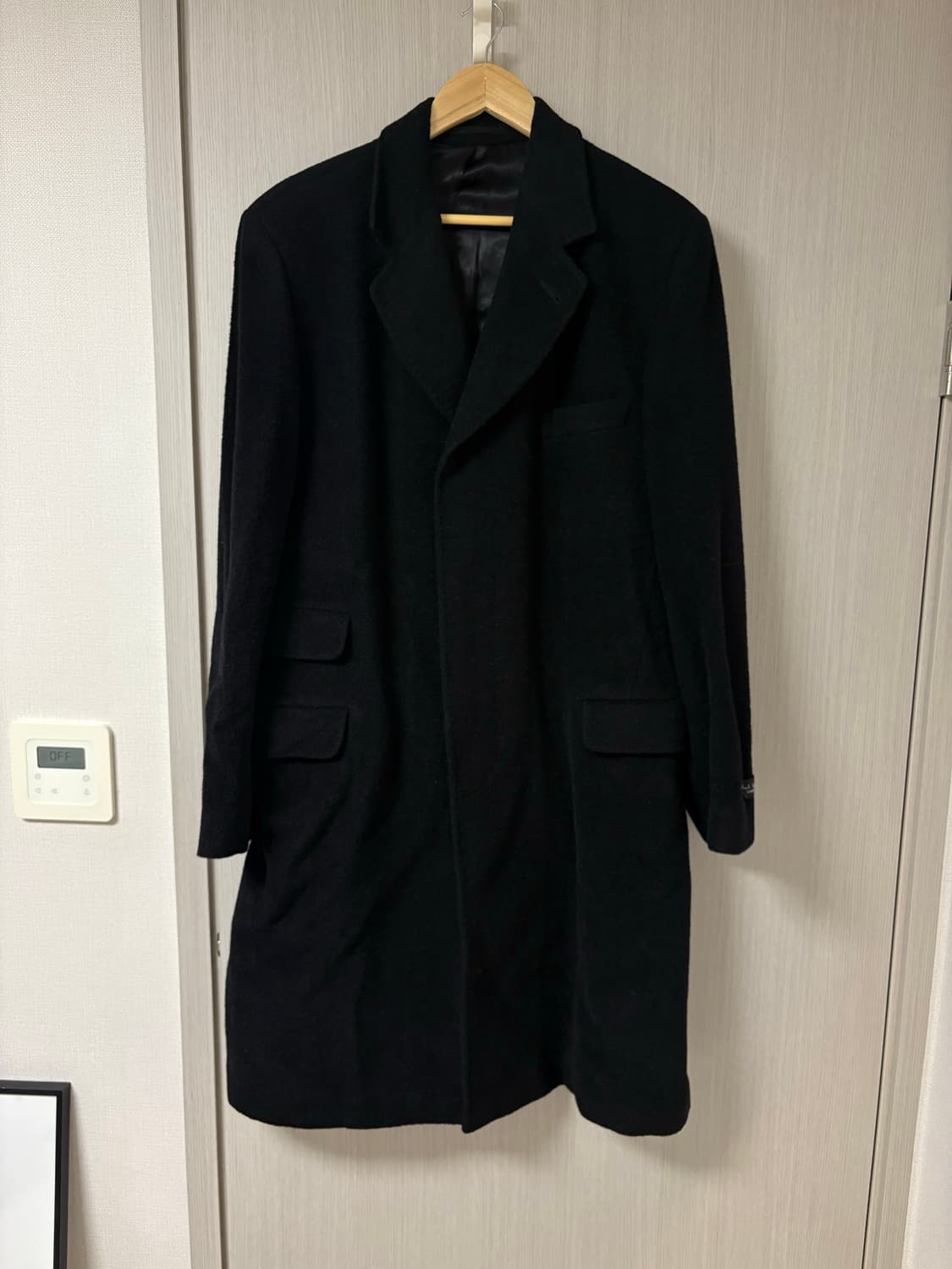 빈티지 폴스미스 미니멀 싱글 코트 블랙 105 상품이미지1