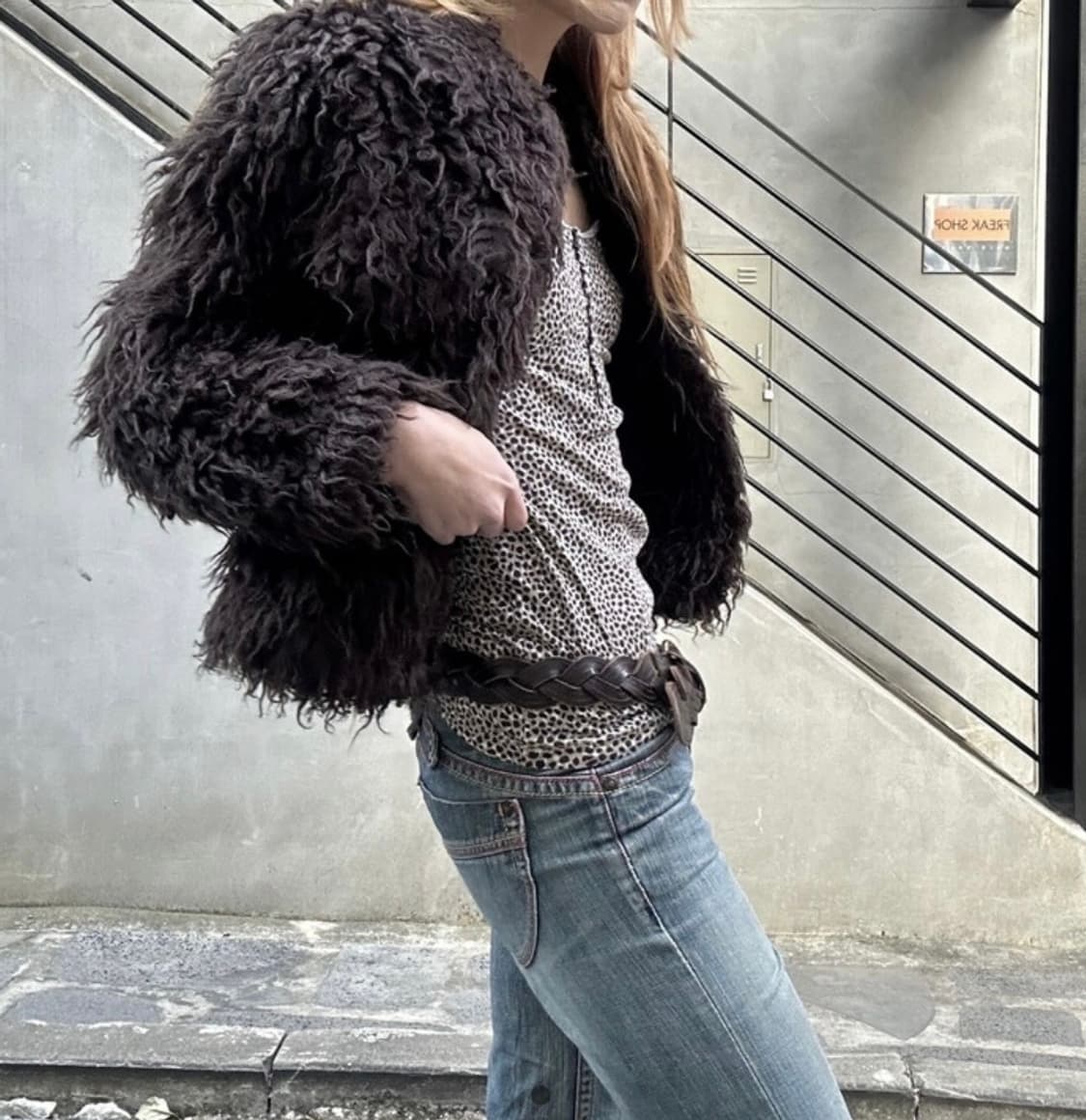 시슬리 퍼 자켓 상품이미지1