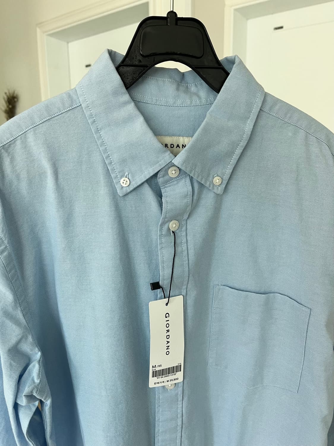 지오다노 옥스포드 셔츠 블루스카이 상품이미지3