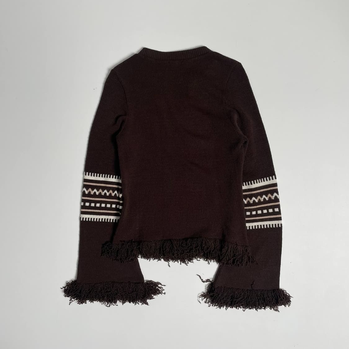 Axara 꽃 프린지 디테일 니트 (france)   상품이미지5