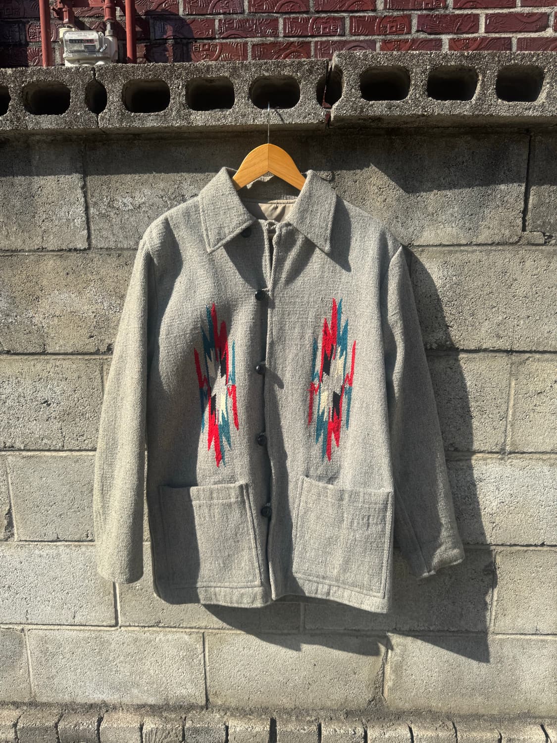 90s neyries 빈티지 네이티브 웨스턴 오르테가 치마요 자켓 상품이미지1