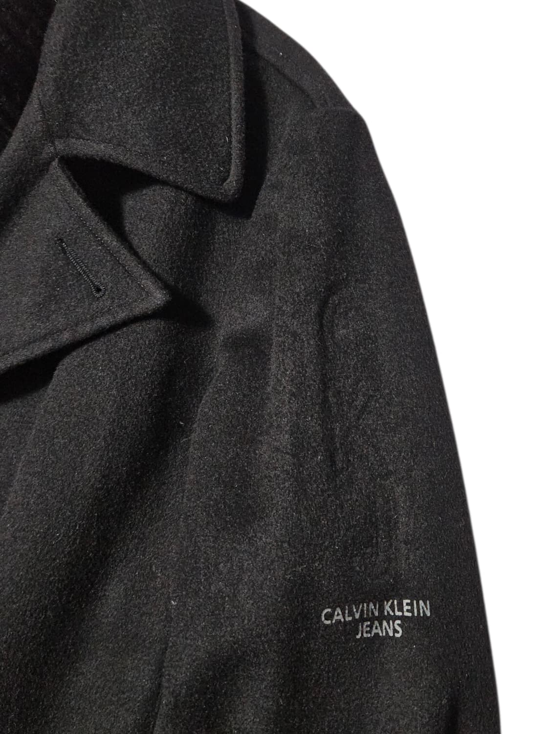 캘빈클라인 피코트 더블코트 빈티지 울자켓 L 상품이미지5