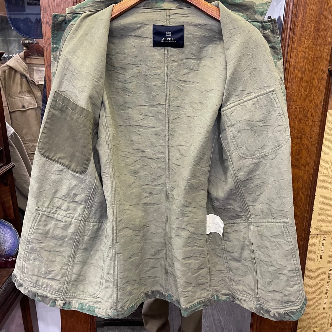 아스페시 자가드 카무플라주 워크자켓 상품이미지5