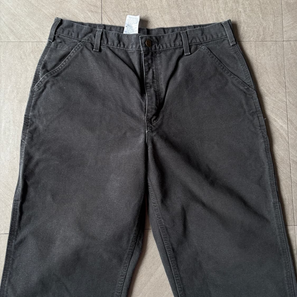 칼하트 정품 오리지널 블랙 싱글니 카펜터 팬츠 상품이미지6