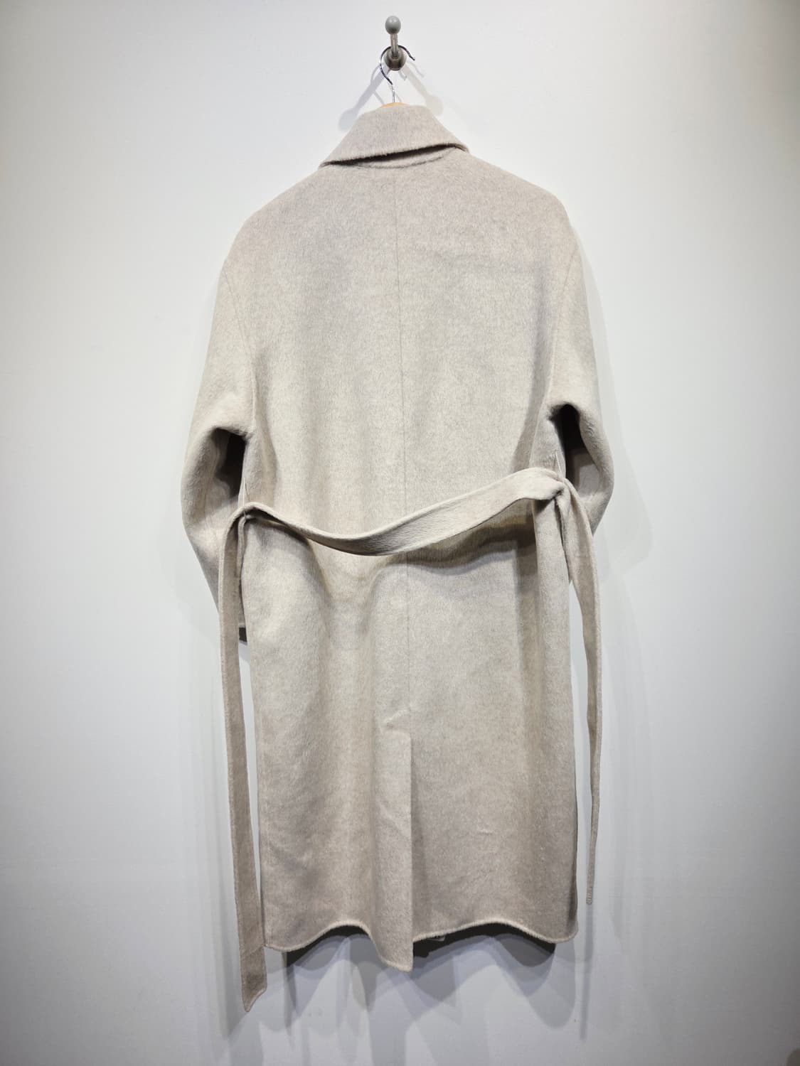 LAURENHI 로렌하이 퓨어 뉴 울 100% 더블 롱 코트 상품이미지6