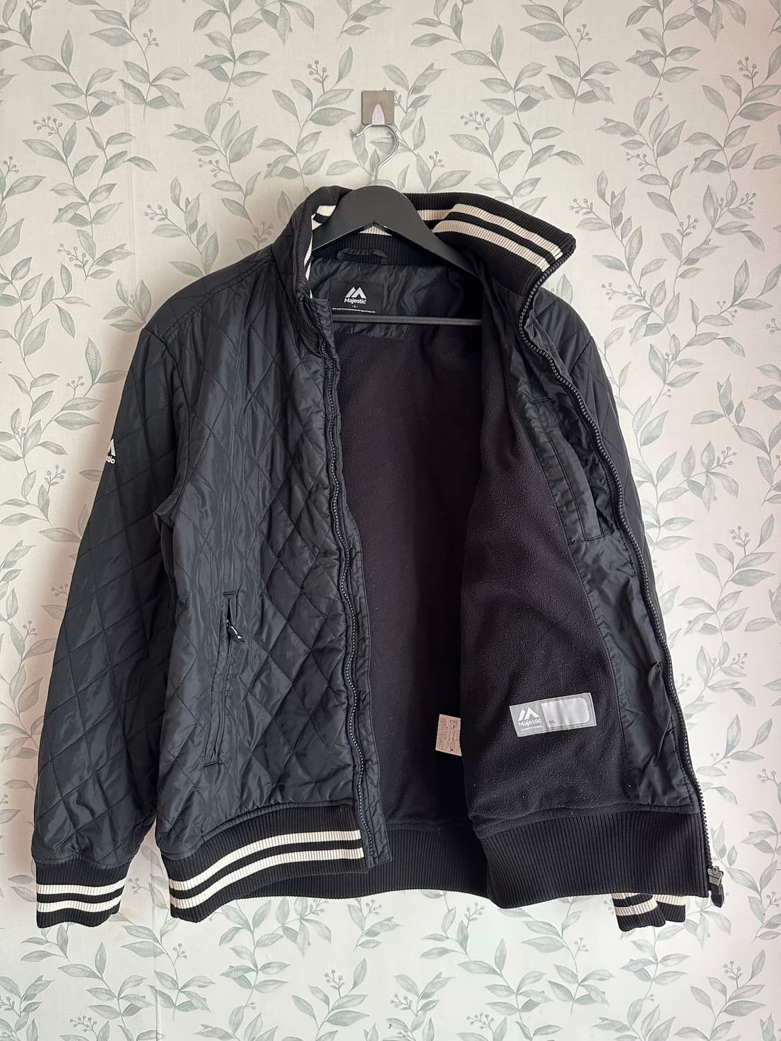 Majestic 블랙 퀼팅 점퍼 L(100) 상품이미지3