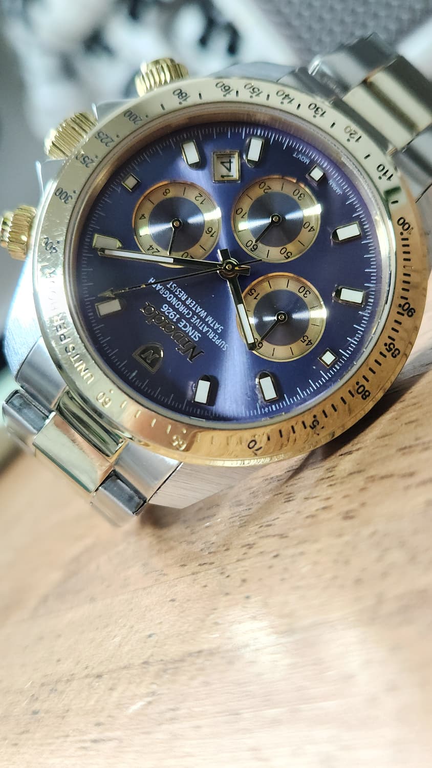 # NIVADA 니바다 남성용 크로노그래프 데이토나 메탈 시계 급처 상품이미지10