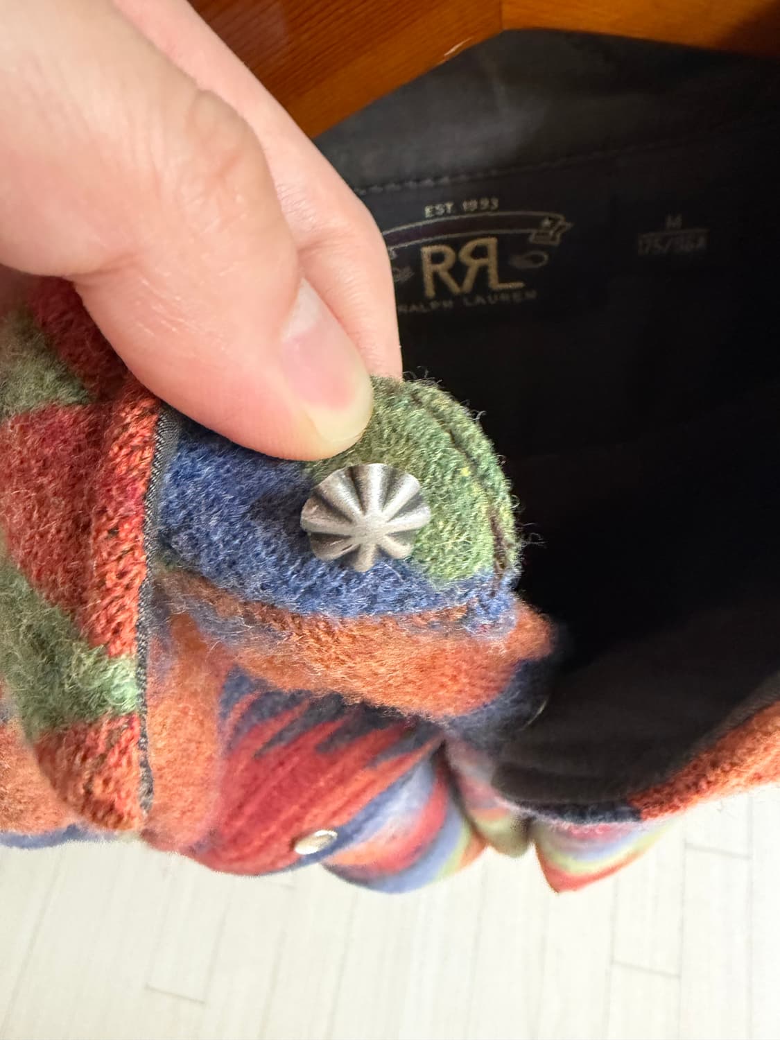 RRL 울 웨스턴셔츠 비컨패턴  상품이미지3