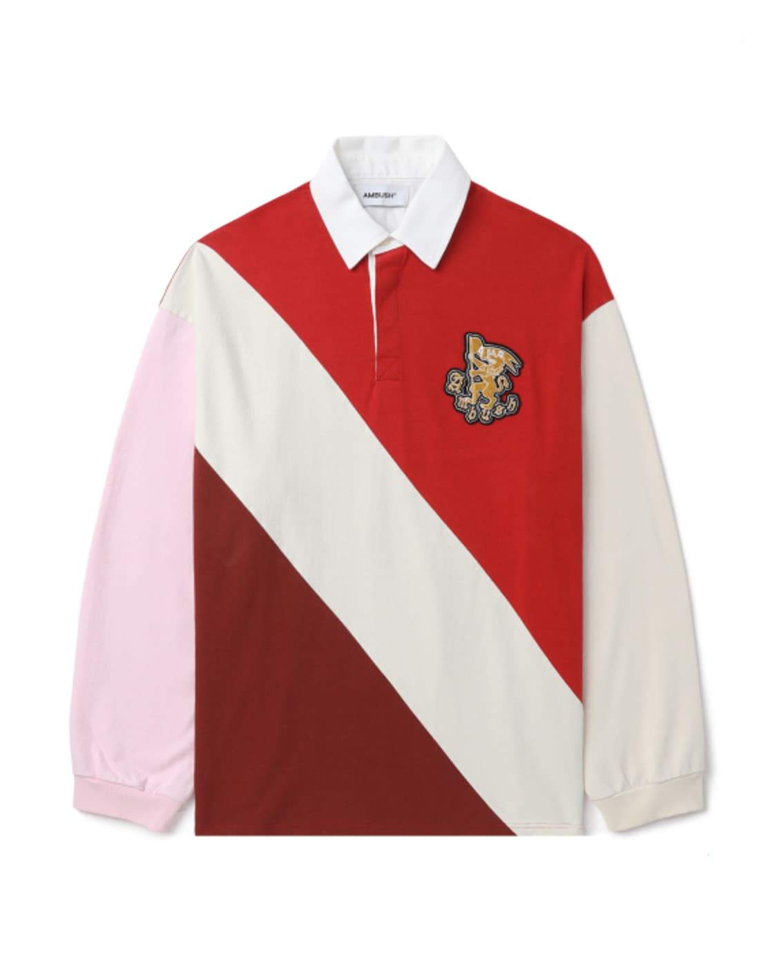 새상품 앰부쉬 컬러블럭 럭비티 M/L 상품이미지1