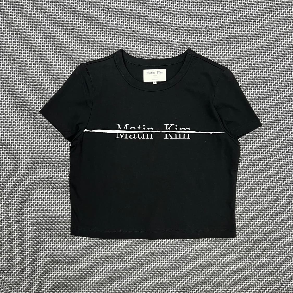 마뗑킴 블랙 로고 반팔 상품이미지1